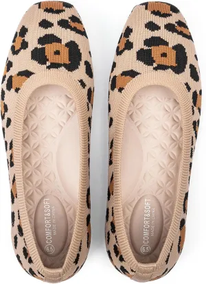Frank Mully Women's Flats Square Toe Flats Comfortable Slip on Washable Ballet Flats Shoes for Women Dressy Work