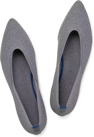 Frank Mully Womens Pointed Toe Flats Knit Dress Shoes Comfort Women Shoes Slip On Shoes for Woman Classic Softable Shoes Low Wedge
