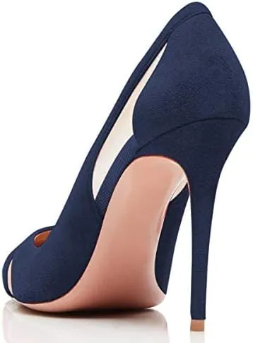 FSJ Women Elegant Mesh High Heel Pump Pointed Toe Stiletto Thin Slip on Dress Prom Party Ladie Shoes Size 4-15 US