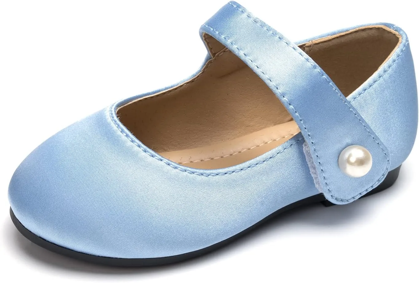 FUNKYMONKEY Toddler/Little Girl Mary Jane Dress Shoes Casual Slip on Ballet Flat