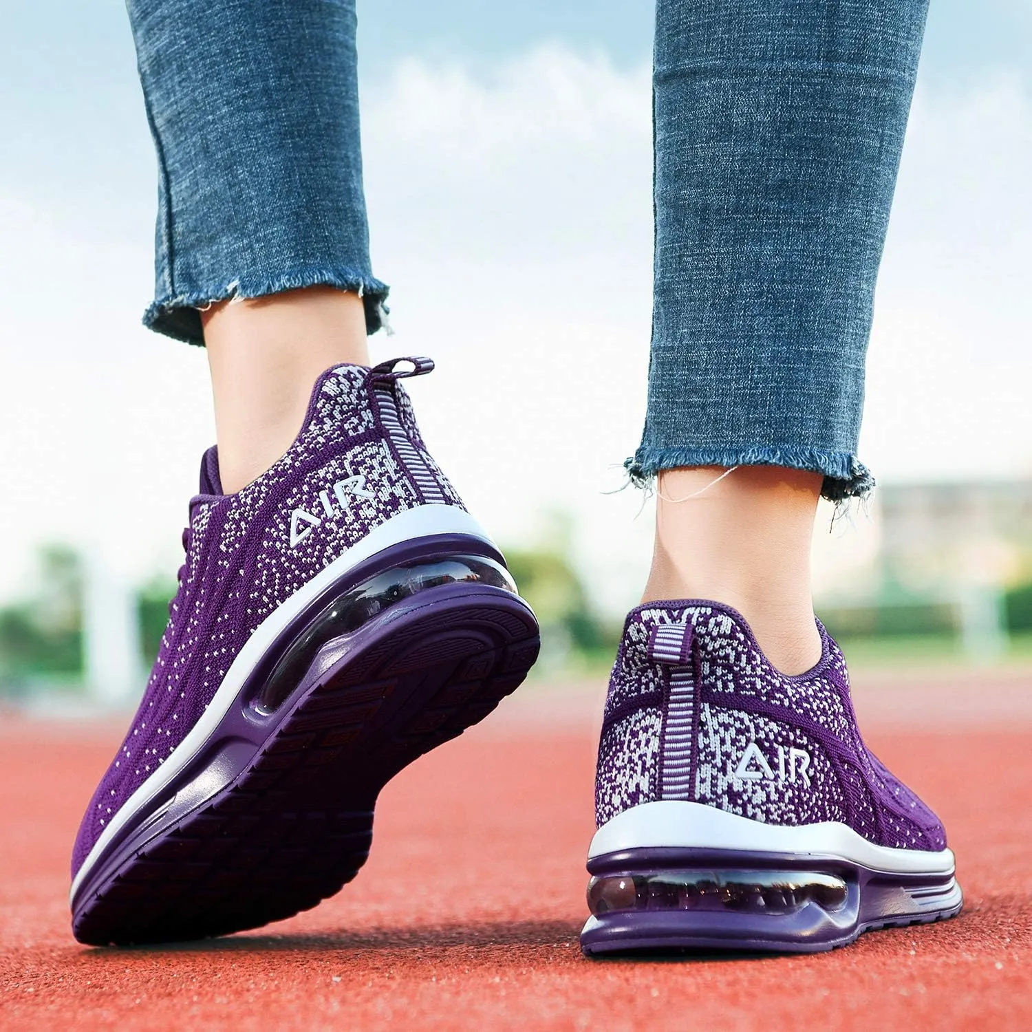 GANNOU Women's Air Athletic Running Shoes Fashion Sport Gym Jogging Tennis Fitness Sneaker US5.5-11