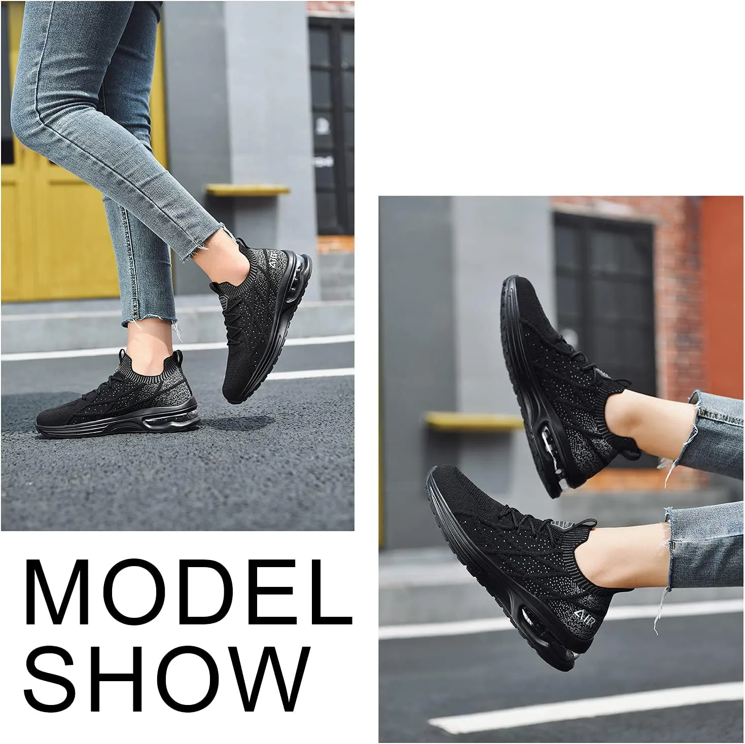 GANNOU Women's Athletic Running Shoes Fashion Sport Gym Jogging Tennis Fitness Sneaker US5.5-11