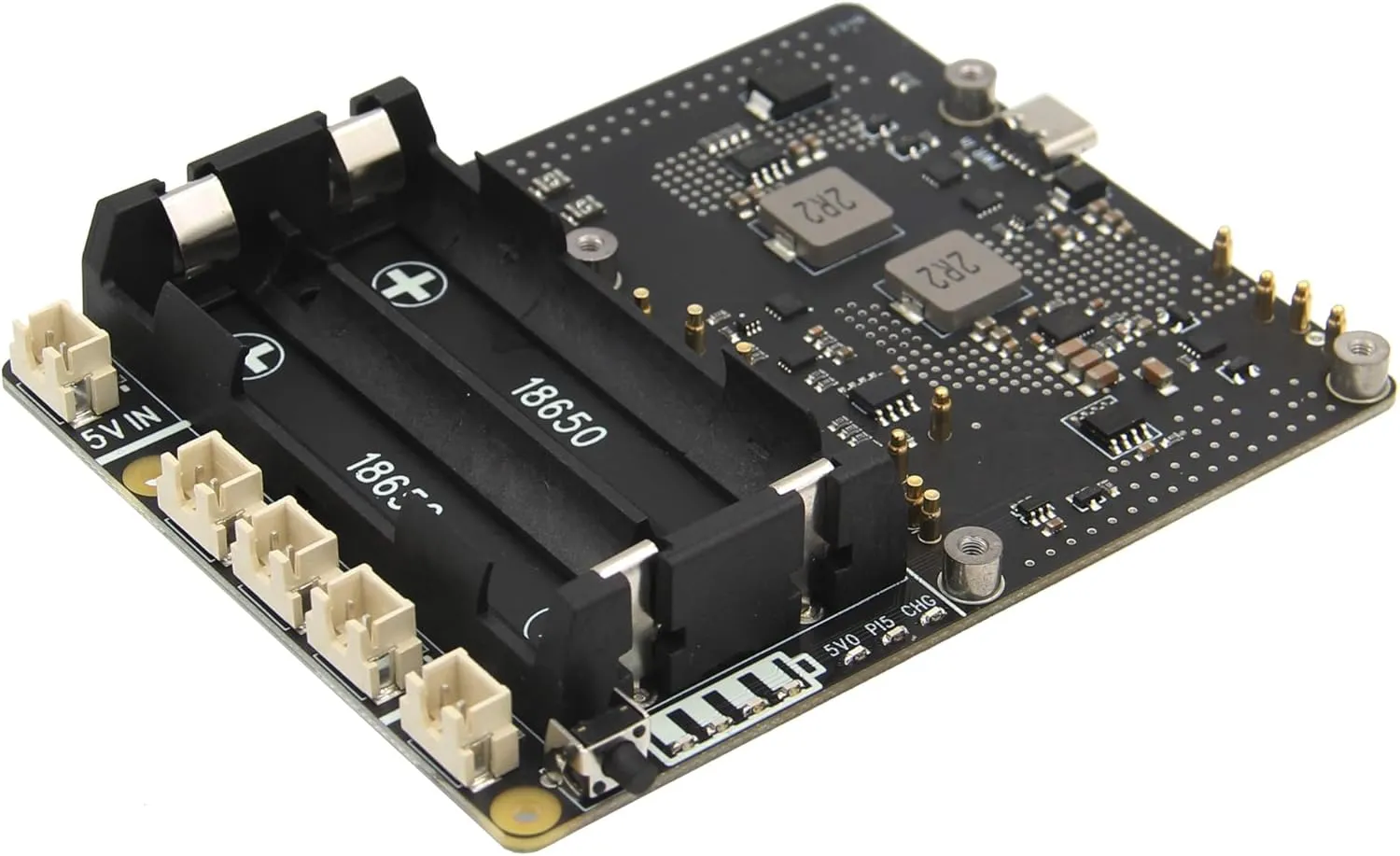 Geekworm X1201 Ultra-Thin 5V UPS Shield for Raspberry Pi 5 |Max 5.1V 5A Output| Auto Power On|Safe Shutdown|Power Loss Detection