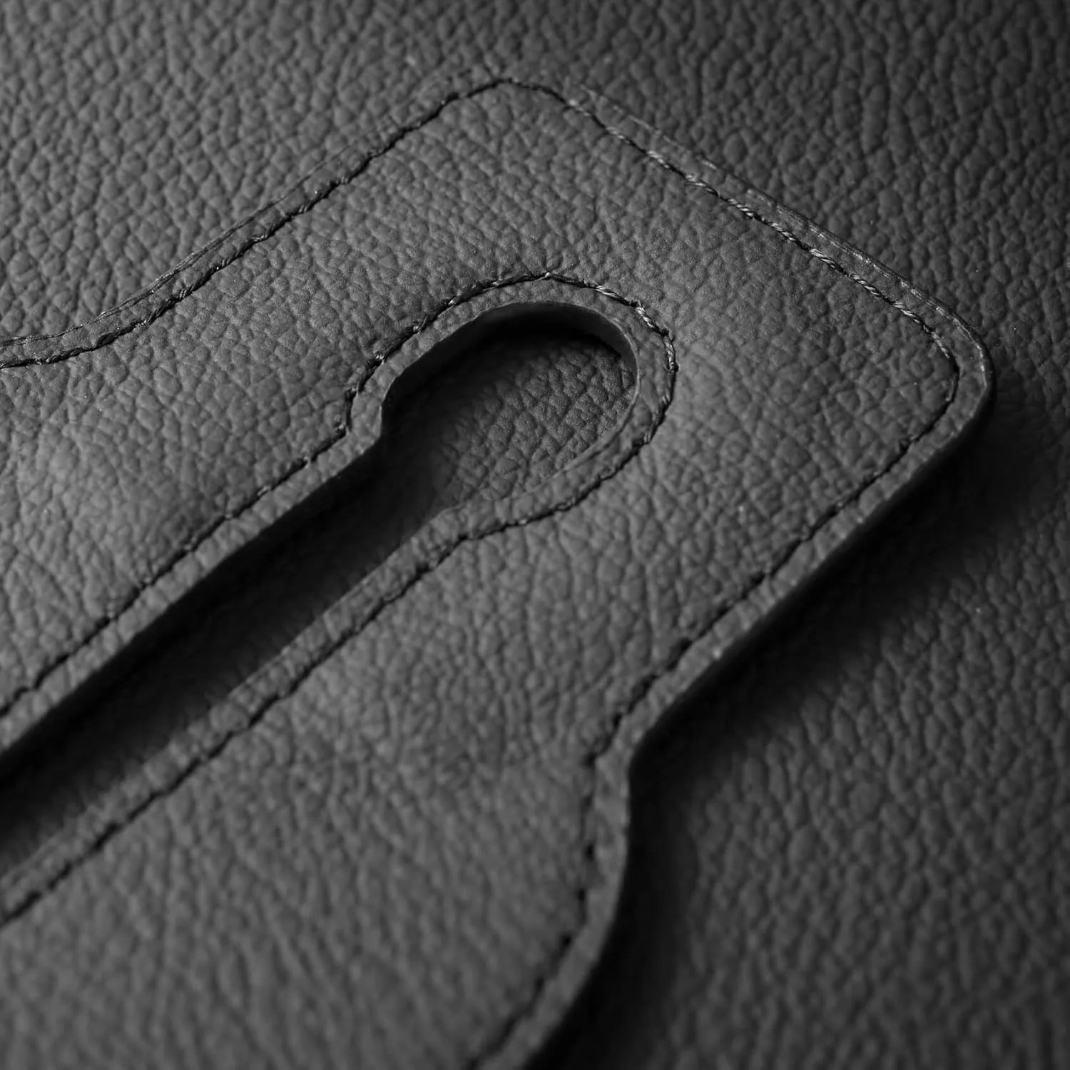 Genuine Leather Car Seat Hooks for Headrest - Flexible Car Seat Back Storage Hook for Purses and Bags, Upgraded Car Purse Hook Holder Hanger Organizer for Head Rest (Black-1 Pack)