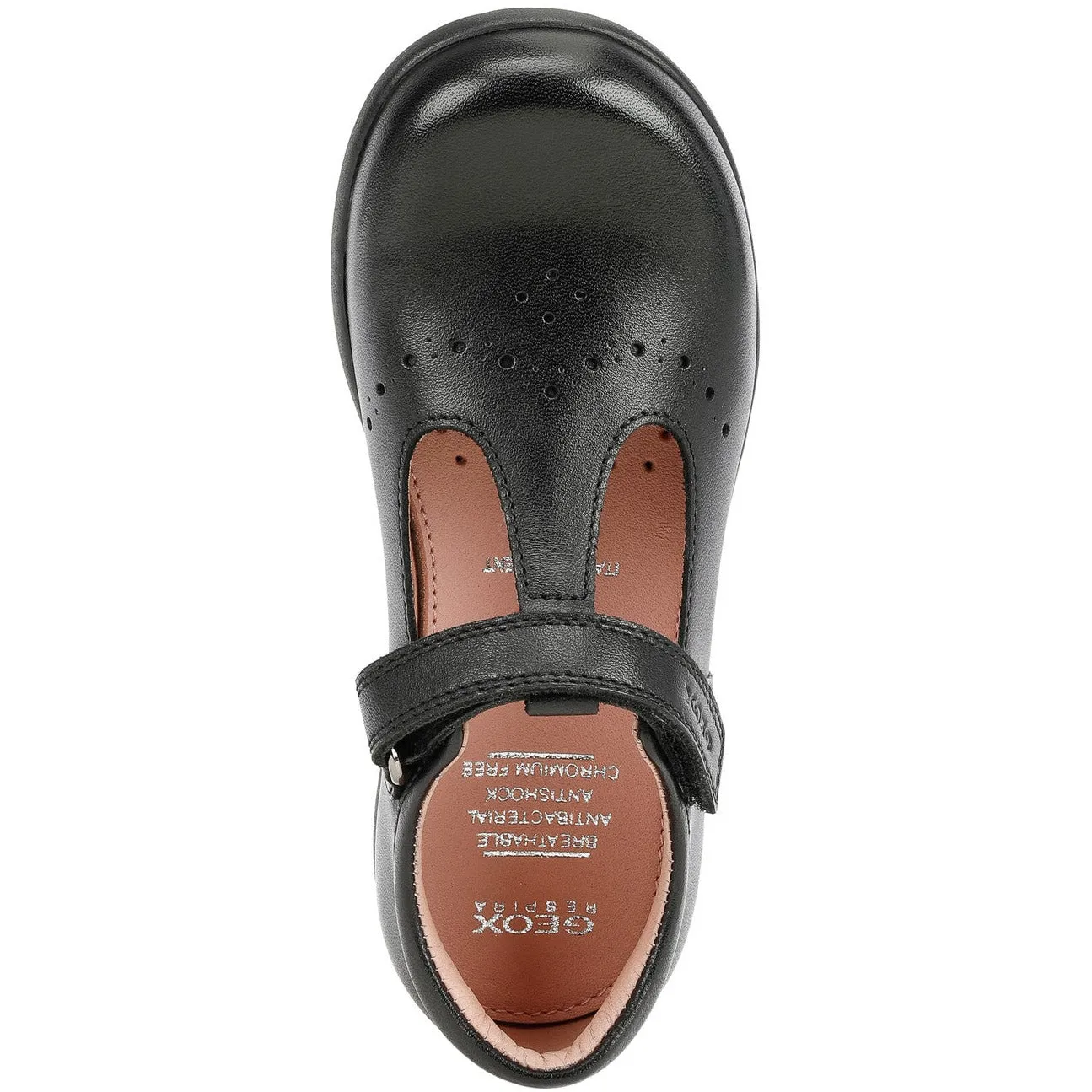 Geox Naimara - Girls Mary Jane Velcro Shoe in Black