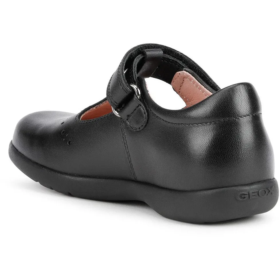 Geox Naimara - Girls Mary Jane Velcro Shoe in Black