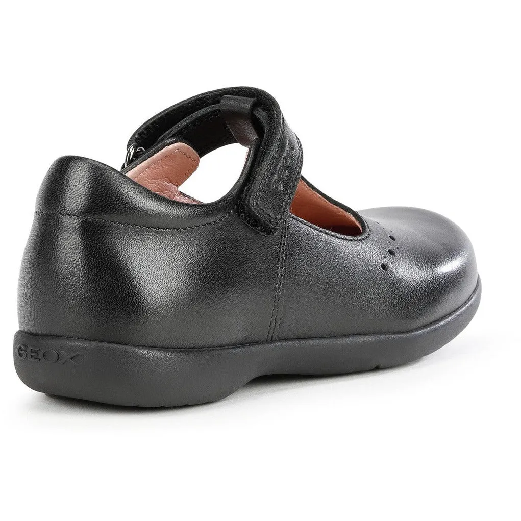Geox Naimara - Girls Mary Jane Velcro Shoe in Black