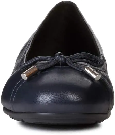 Geox Women's Annitah 9 Nappa Leather Ballet Flat with Arch Support and Cushioning