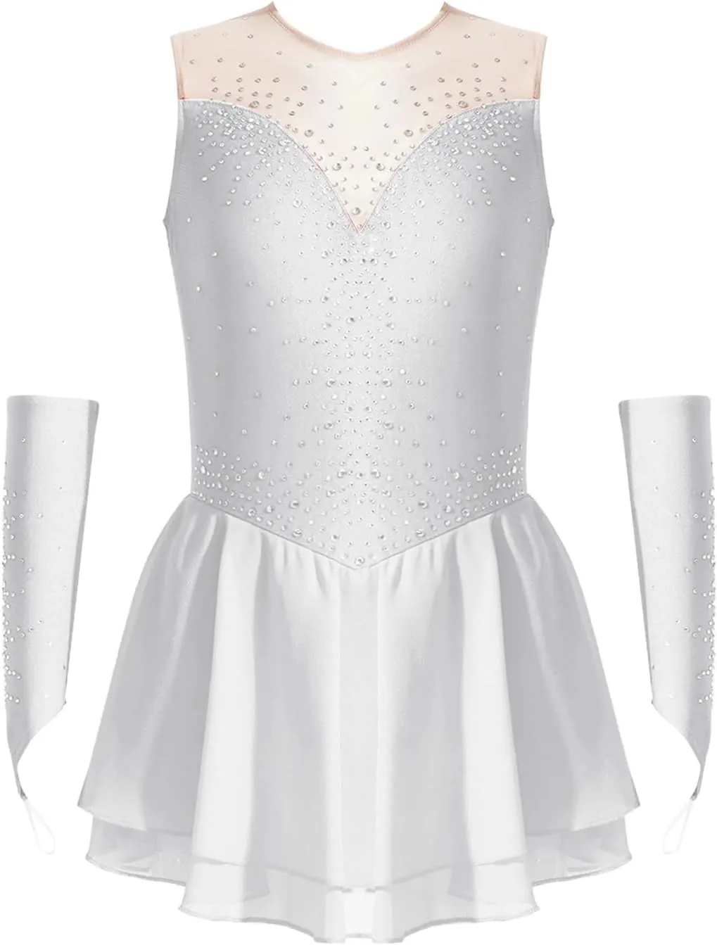 Girl Figure Skating Dress Ballet Dress Rhythmic Gymnastics Leotard Children Lyrical Dancewear