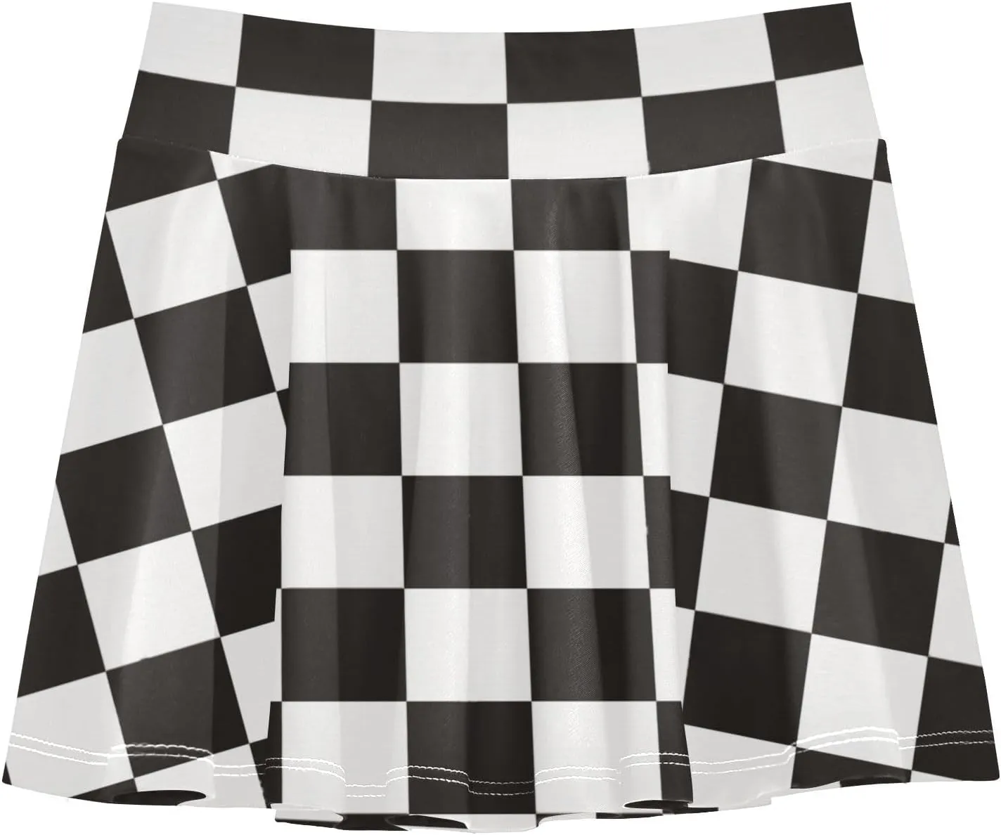 Girls Skorts Active Athletic Skirts with Inner Built-in Shorts for Golf Tennis 3-12T White Rose Flowers
