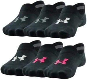 Girls' UA Essential 6-Pack Ultra Low Tab Socks