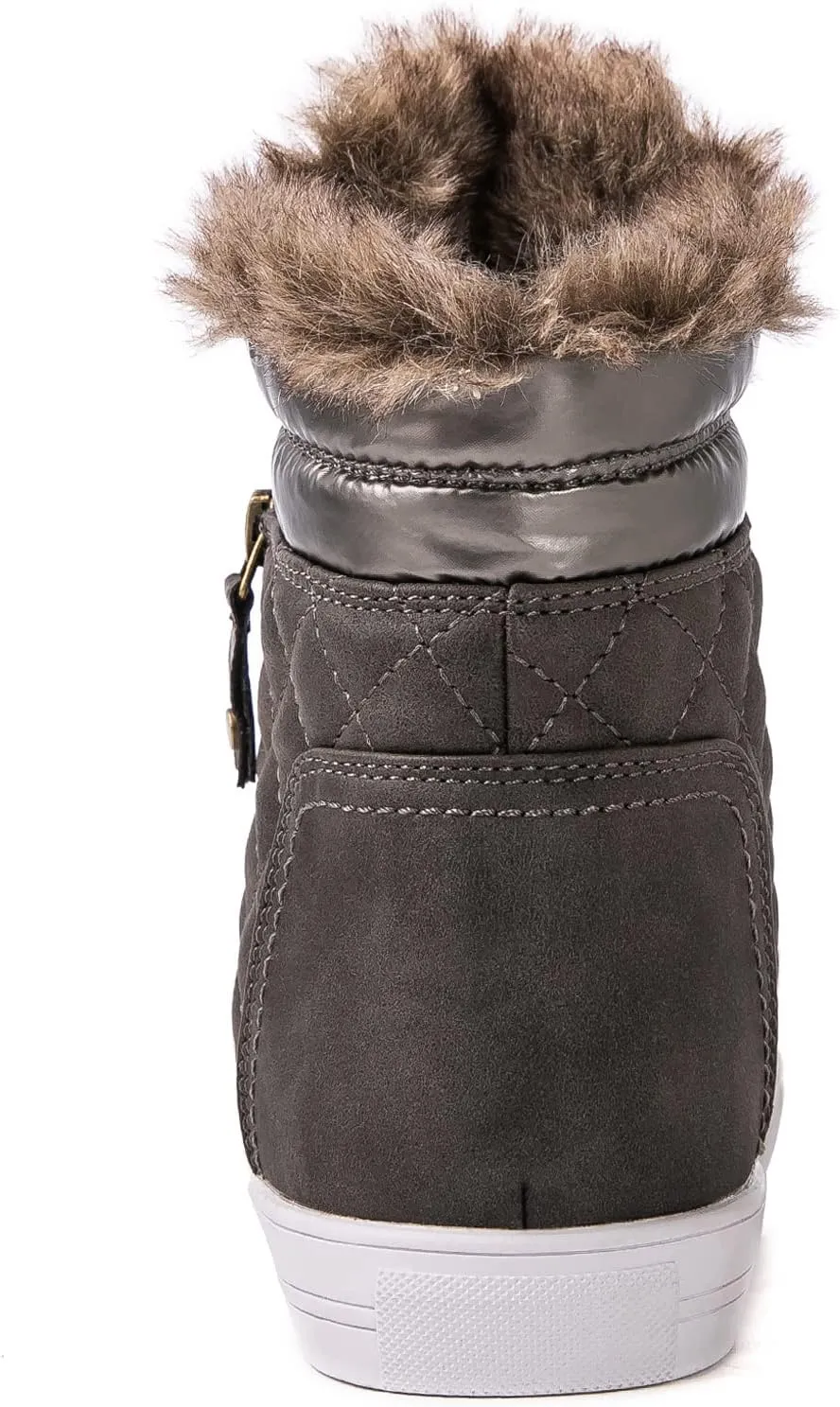 GLOBALWIN Women’s Platform Wedge Sneakers Outdoor Anti-Slip Winter Snow Hiking Furry Ankle Boots for Women