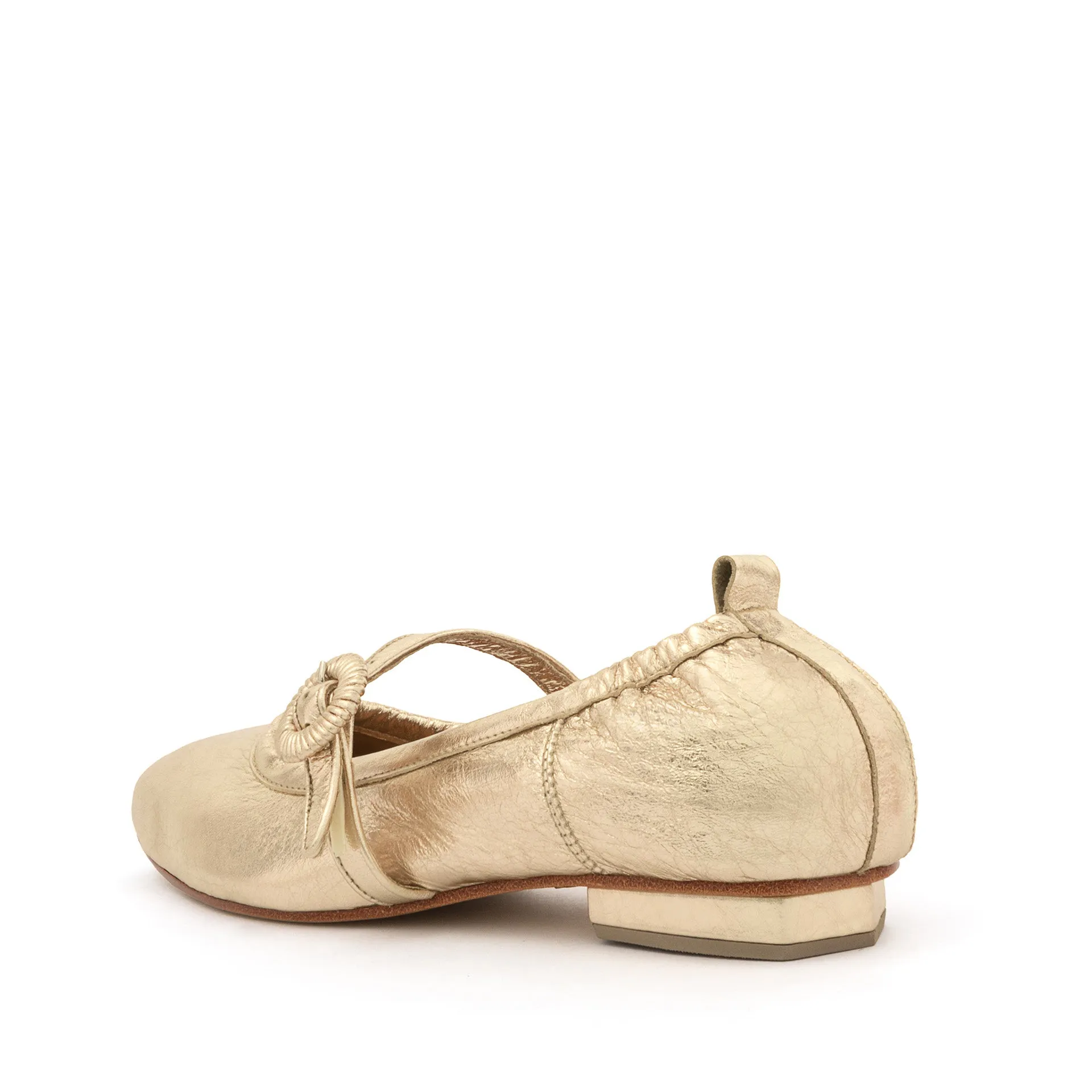 Gloria Mary Jane Flat Gold