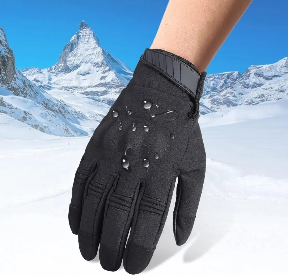 Gloves Touch Screen Full Finger Glove Hard Shell Fleece Hunting Hiking Bicycle Cycling Men