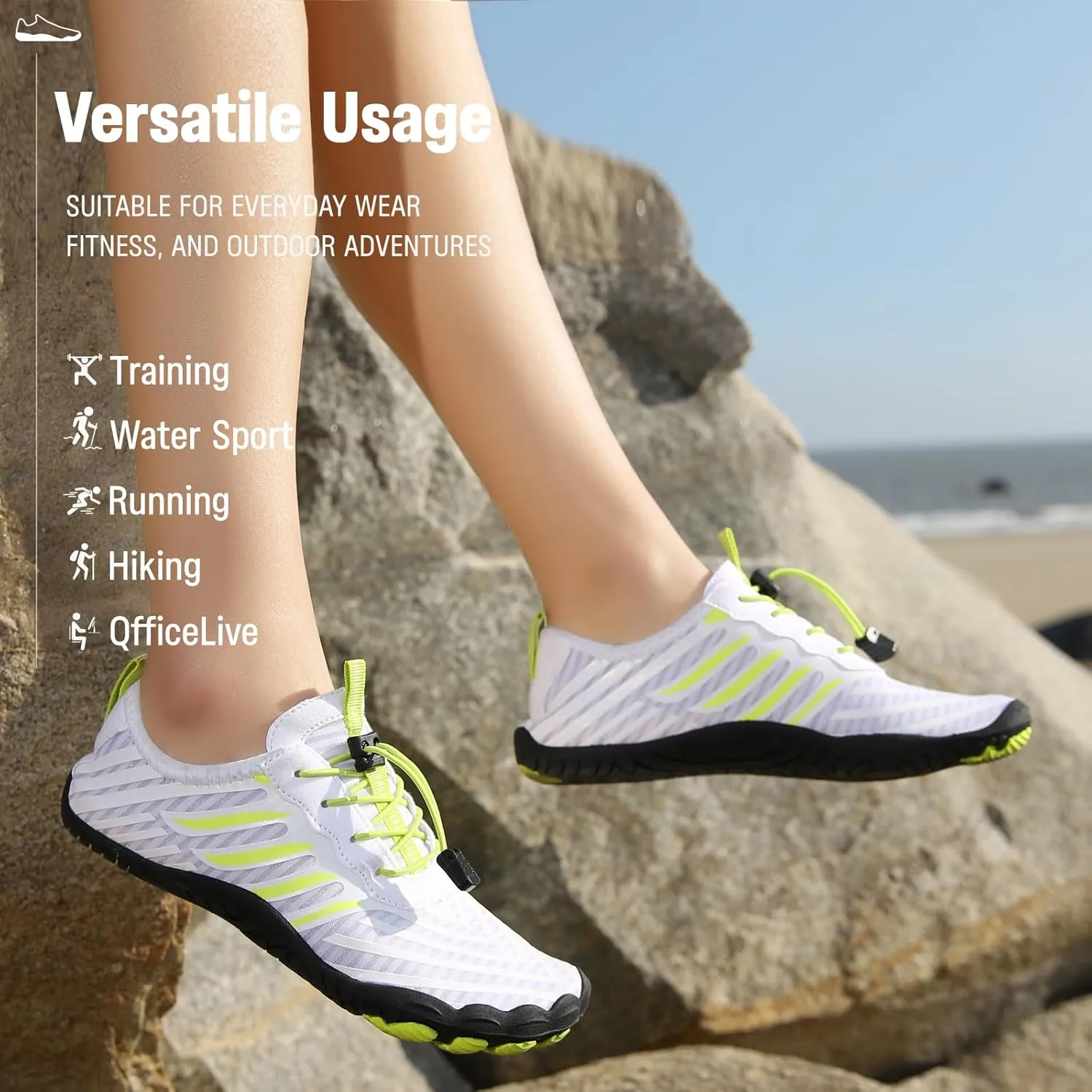 Grounded Footwear for Women Barefoot Shoes,Grounded Footwear for Mens,Hike Barefoot Shoes Womens Footwear,2025 New Comfortable Non-Slip Barefoot Vitality Shoes,Men's Women's Water Shoes Wide Toe Box