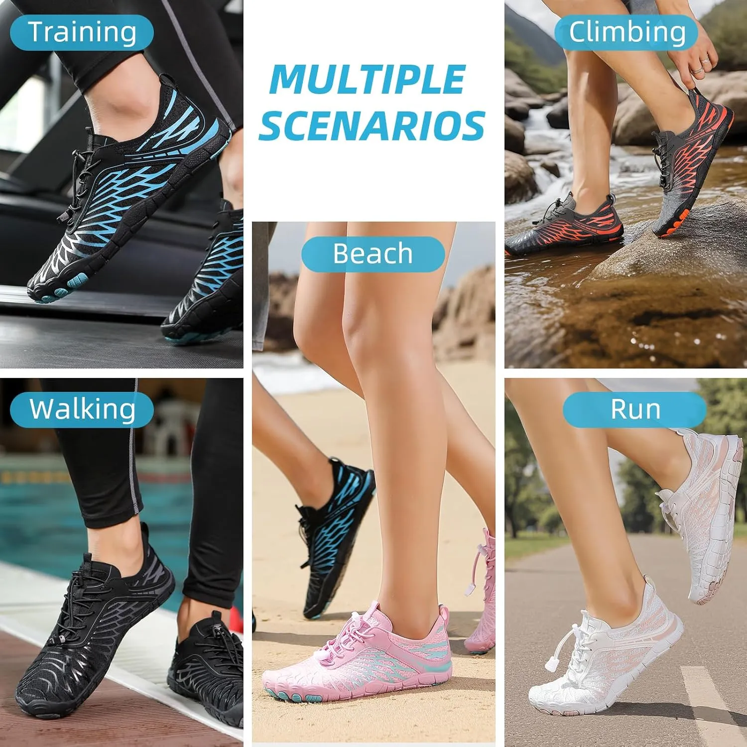 Grounding Shoes with Copper Barefoot Shoes Women Men, Outdoor Waterproof Hike Healthy Non-Slip Flexible
