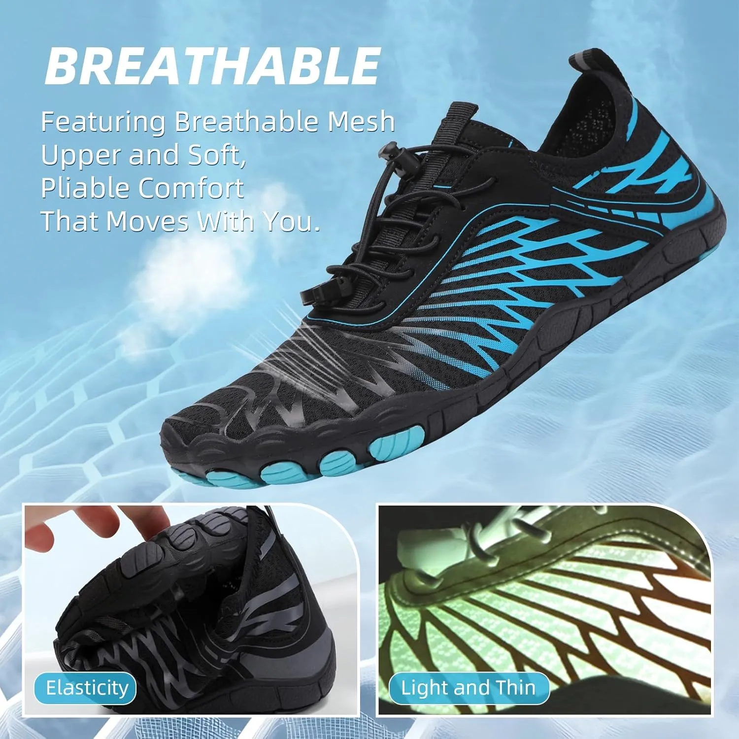 Grounding Shoes with Copper Barefoot Shoes Women Men, Outdoor Waterproof Hike Healthy Non-Slip Flexible