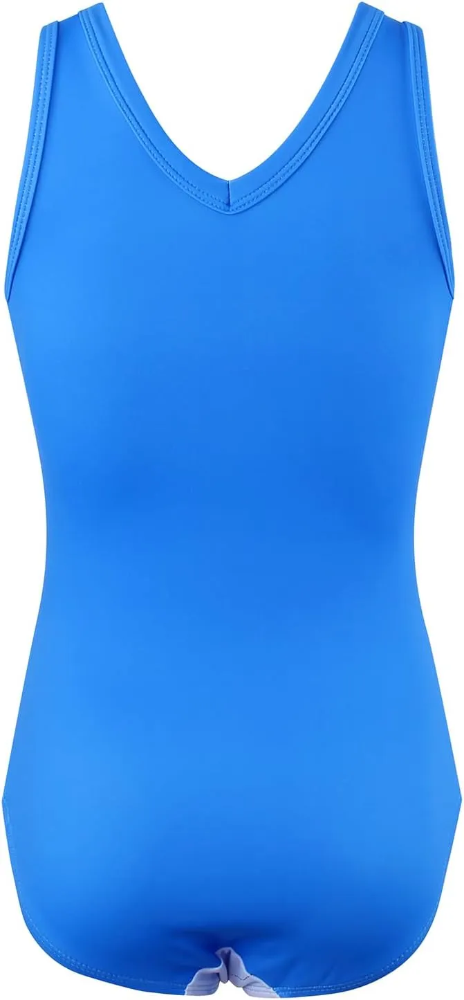 Gymnastics Leotards for Girls With Shorts Packable Sparkly Ballet Dance Mesh Activewear