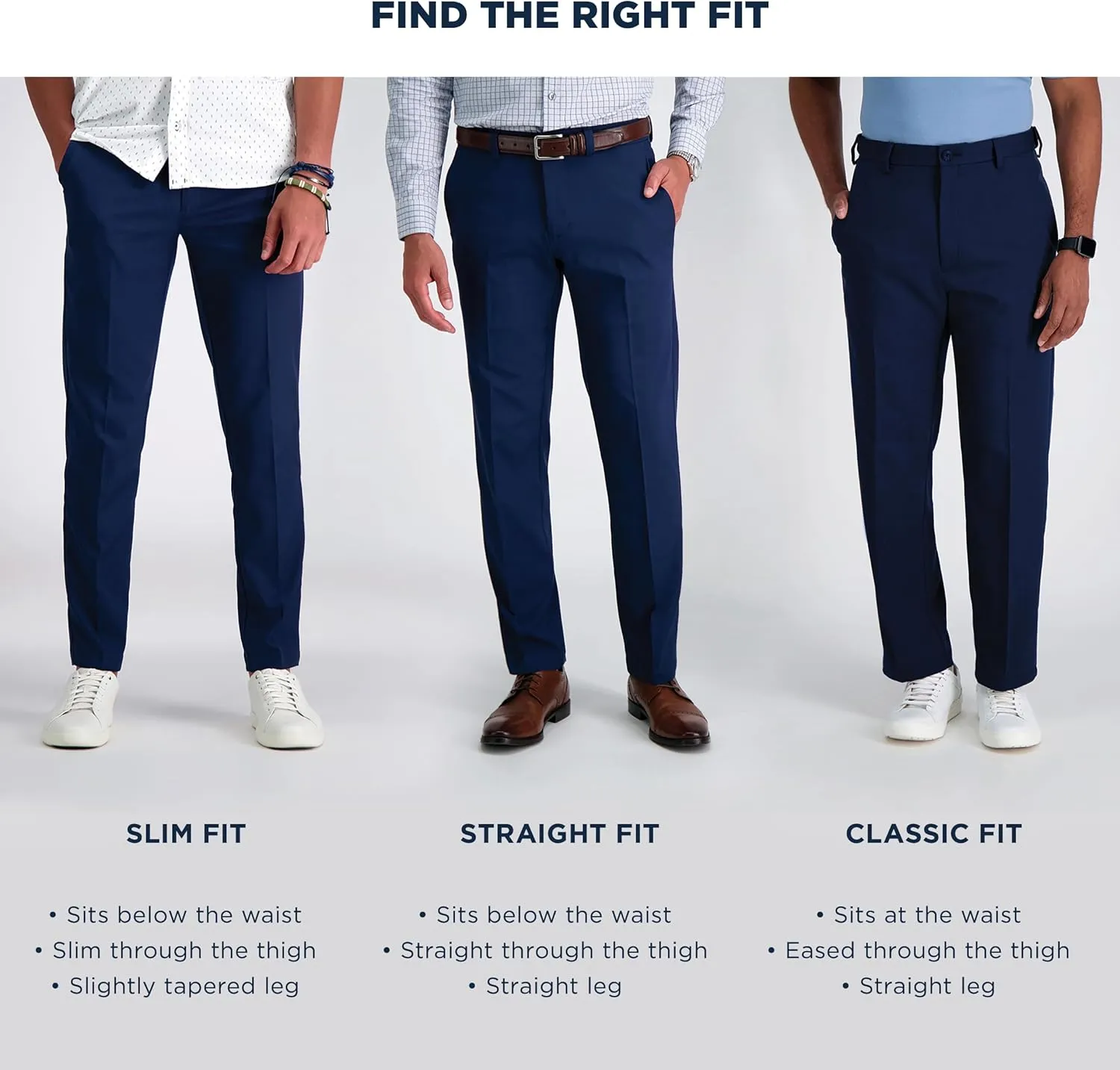 Haggar Men's Cool 18 Pro Classic Fit Flat Front Casual Stretch Golf Pant (Big & Tall Sizes)