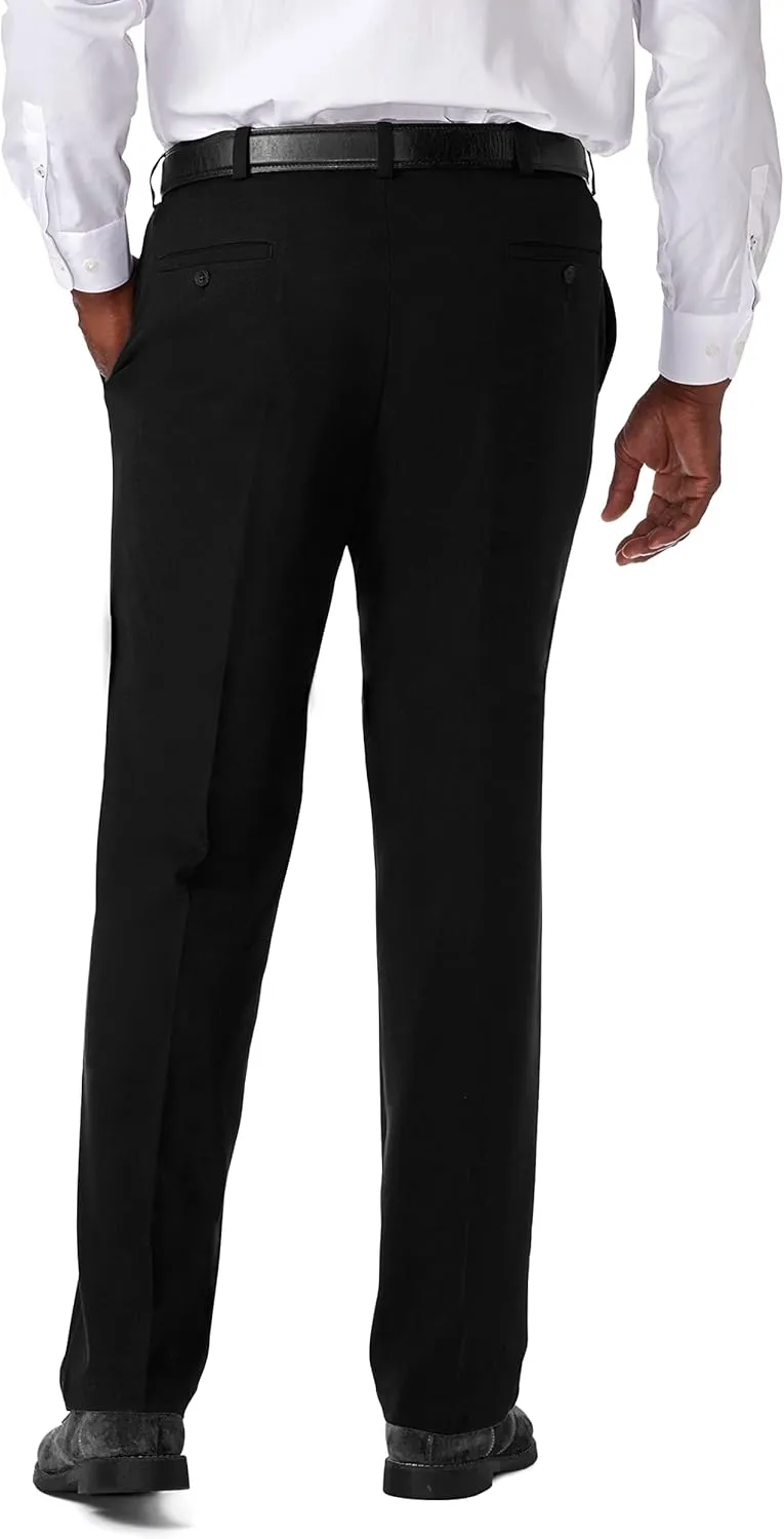 Haggar Men's Cool 18 Pro Classic Fit Flat Front Casual Stretch Golf Pant (Big & Tall Sizes)