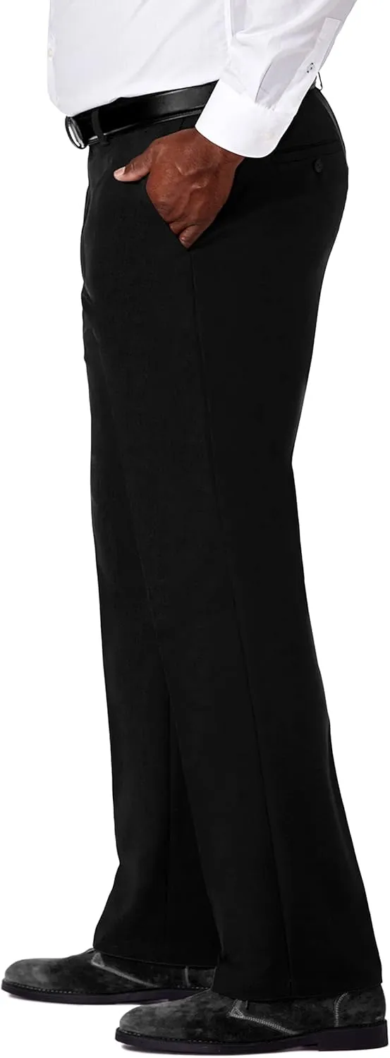 Haggar Men's Cool 18 Pro Classic Fit Flat Front Casual Stretch Golf Pant (Big & Tall Sizes)