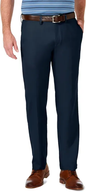 Haggar Men's Cool 18 Pro Straight Fit Flat Front Dress Casual Stretch Golf Pant