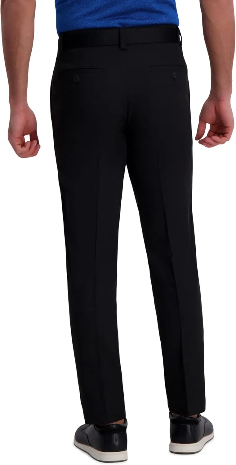 Haggar Men's Cool Right Performance Flex Straight Fit Flat Front Pant-reg. and Big & Tall