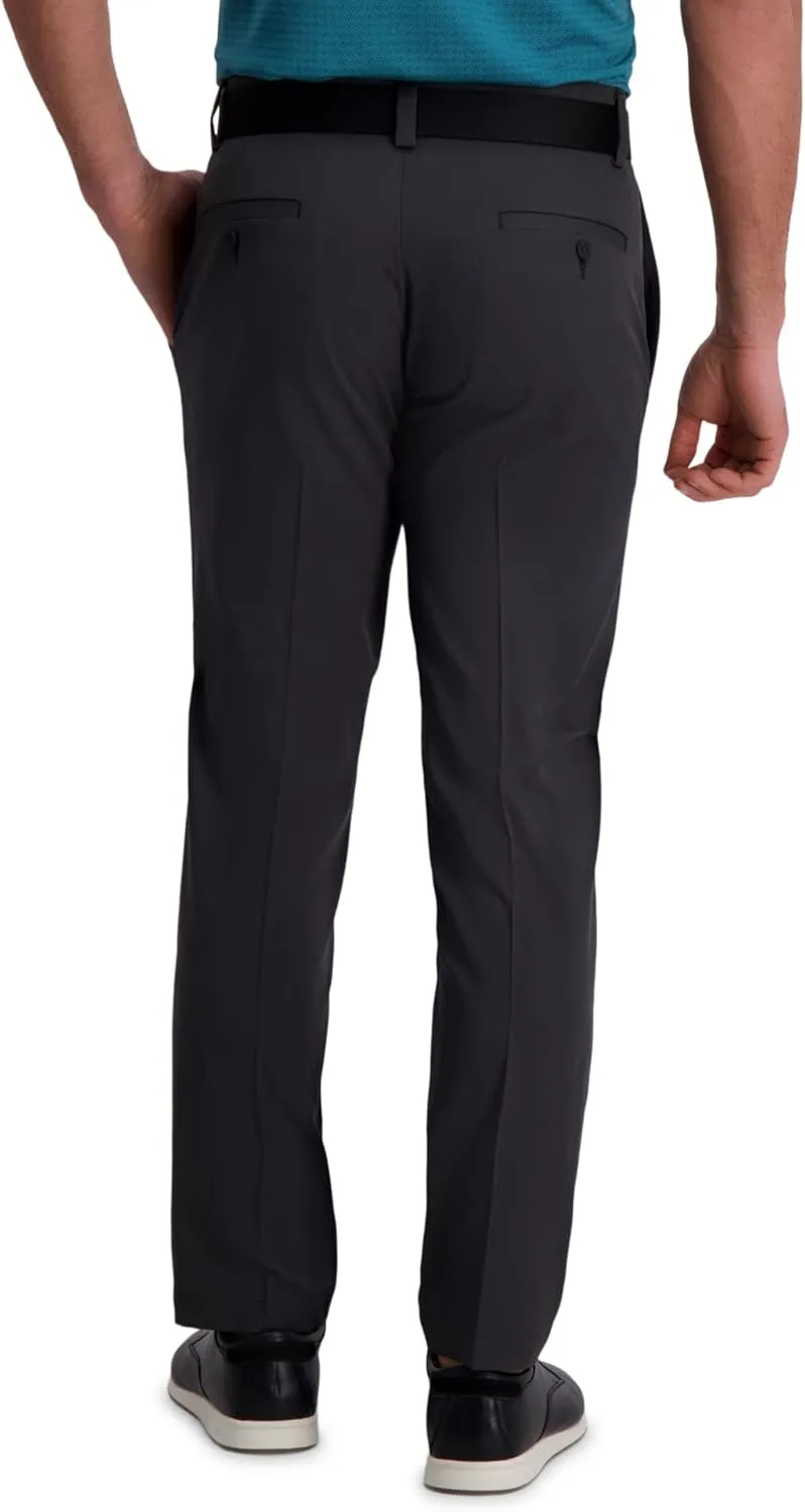 Haggar Men's Cool Right Performance Flex Straight Fit Flat Front Pant-reg. and Big & Tall
