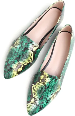 Hee grand Classic Solid Pointed Toe Ballet Flats for Women Lightweight Slip-On Loafers Comfort Walking Flats Suede Dressy Shoes
