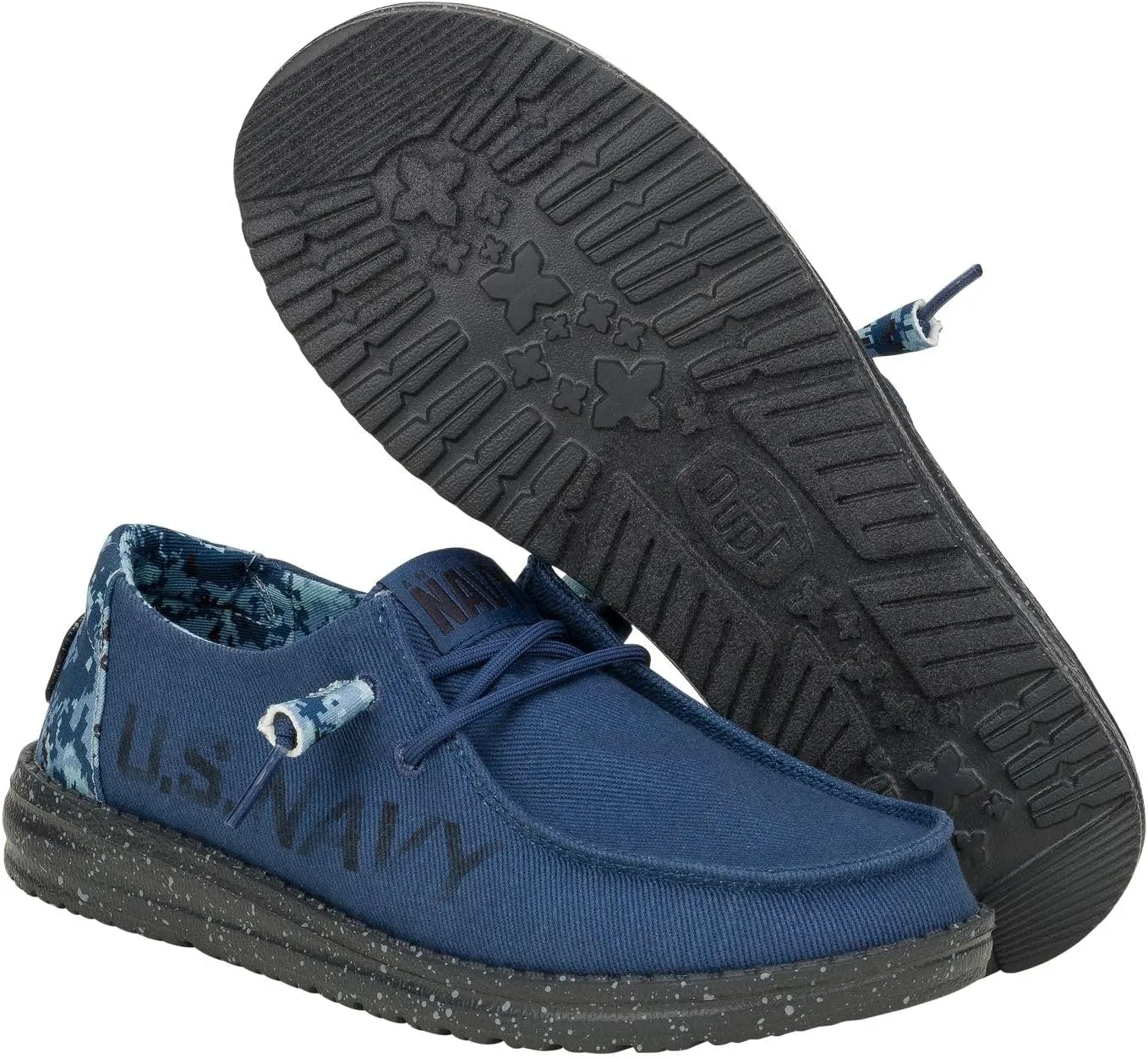 Hey Dude Wendy US Armed Forces, Navy, Army, Women’s Shoes, Women’s Slip-on Loafers, Comfortable & Light-Weight