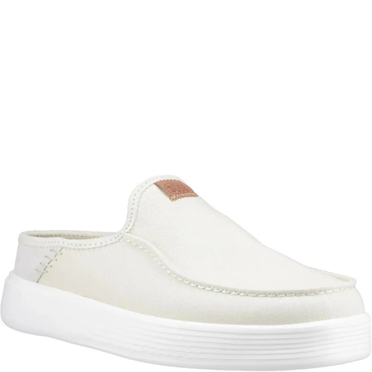HEYDUDE Austin Workwear Mule Almost White/White