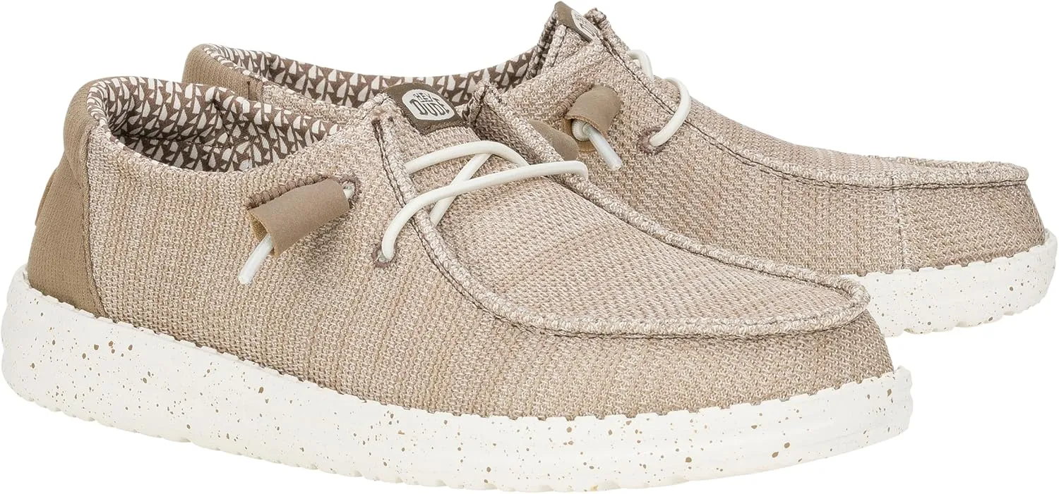 HEYDUDE Wendy Stretch Sox, Women’s Shoes, Women’s Slip-on Loafers, Comfortable & Light-Weight