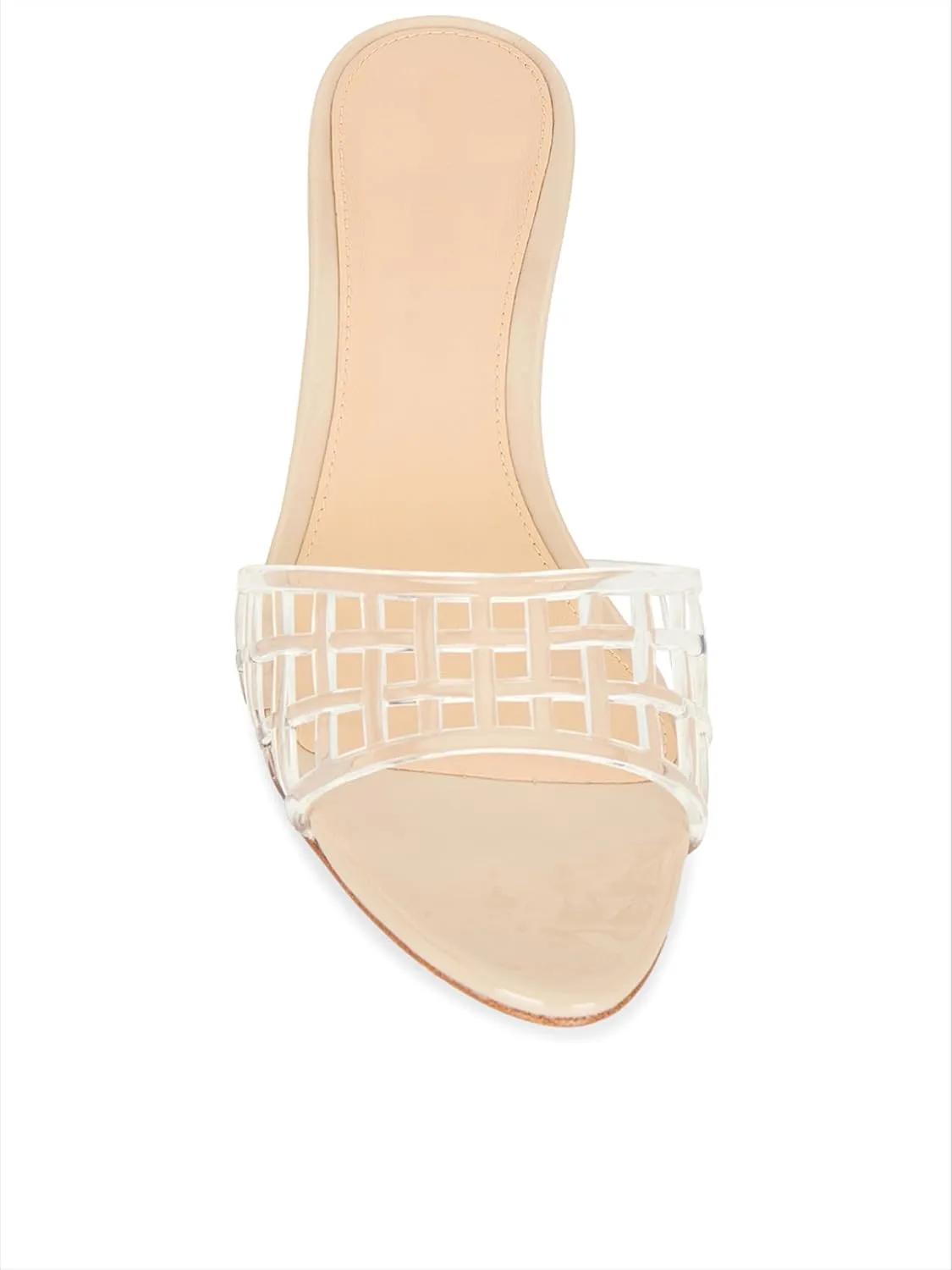 High Heel Sandals for Women Open Pointed Toe Mesh Mules Sandals Beach Summer Dress Stiletto Shoes