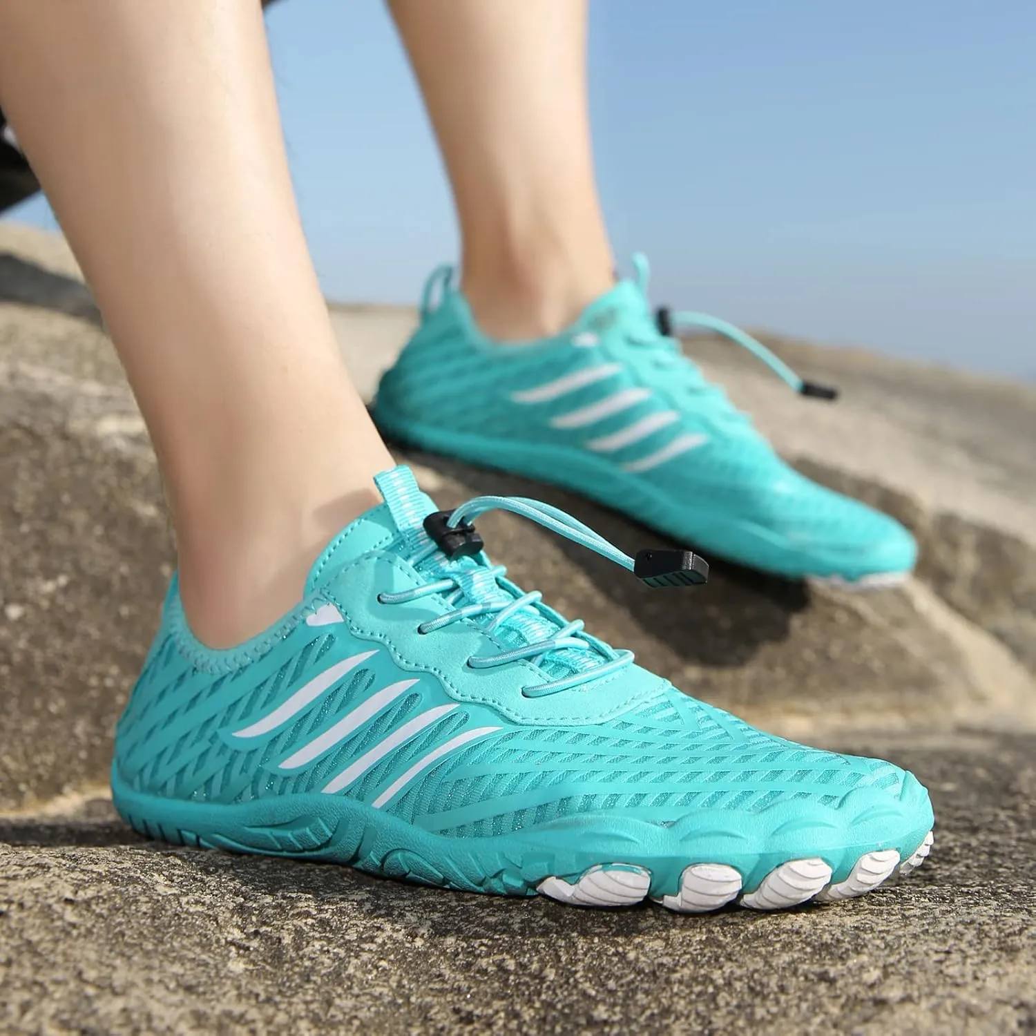 Hike Barefoot Shoes for Women Men, Pro Barefoot Shoes with Wide Toe Box for Hiking, Walking, Non-Slip Breathable Lightweight Water Shoes Unisex