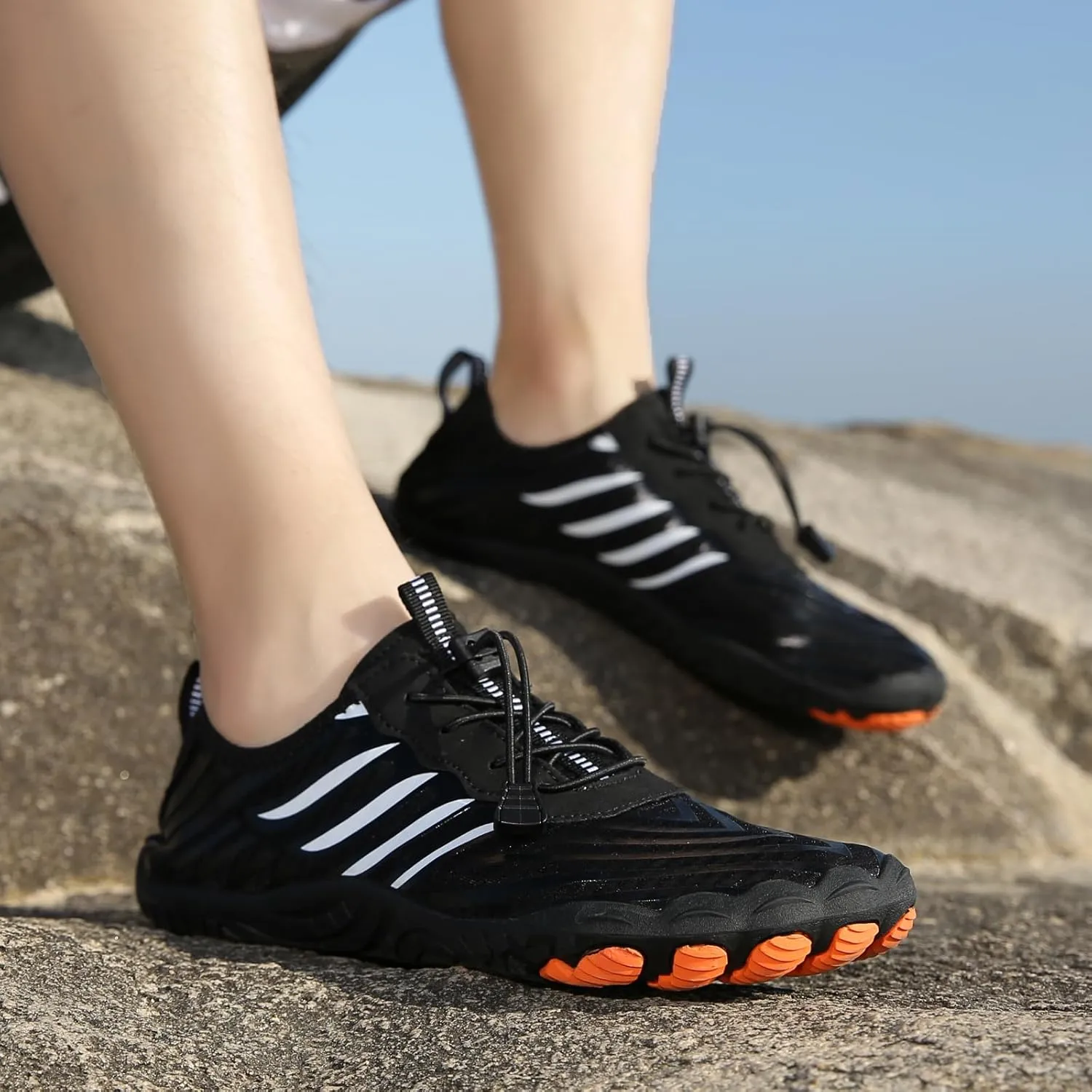 Hike Barefoot Shoes for Women Men, Pro Barefoot Shoes with Wide Toe Box for Hiking, Walking, Non-Slip Breathable Lightweight Water Shoes Unisex