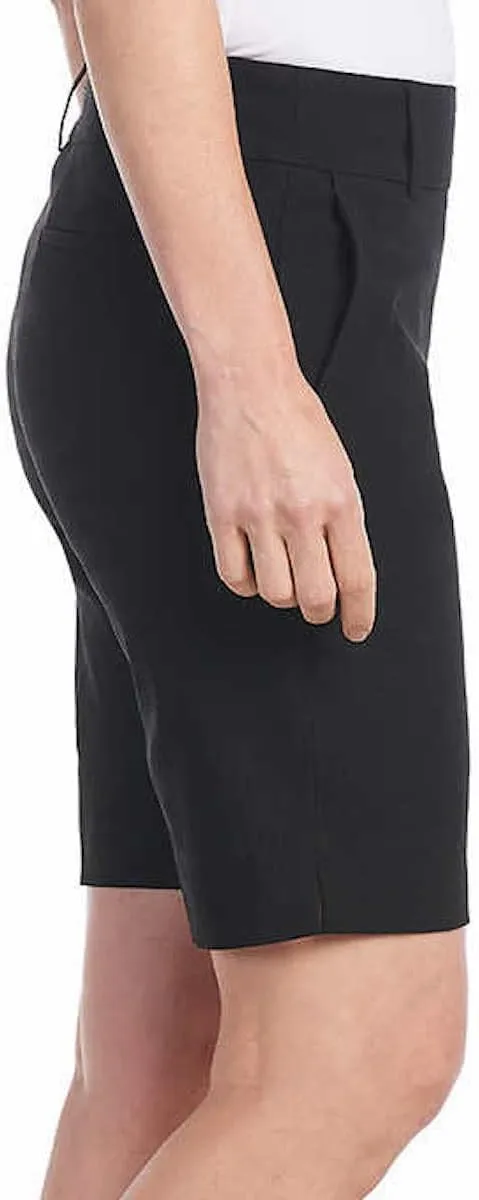 Hilary Radley Women's Pull On Mid Rise Stretch Comfort Bermuda Shorts