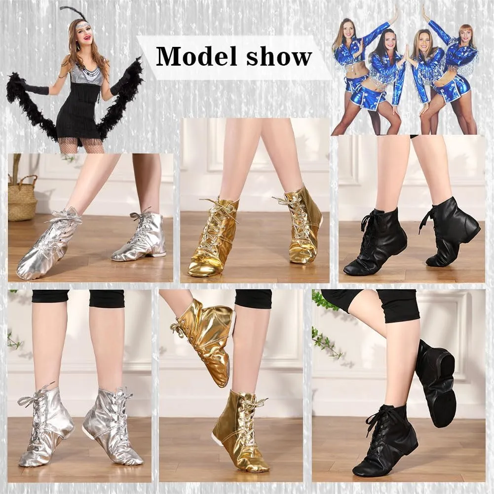 HIPPOSEUS Women Jazz Shoes Split Sole Dance Boots Ballet Dance Shoe for Men