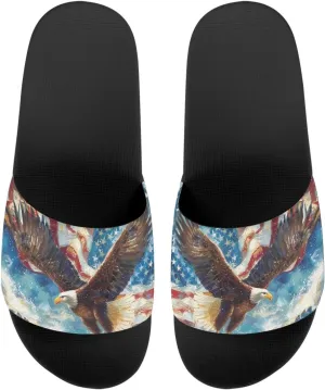 Howilath Cute Animal Women's Classic Open Toe Single Band Slip-On Flat Slide Sandal, Mandala Galaxy Butterflies Colorful Design Women Shower Slippers