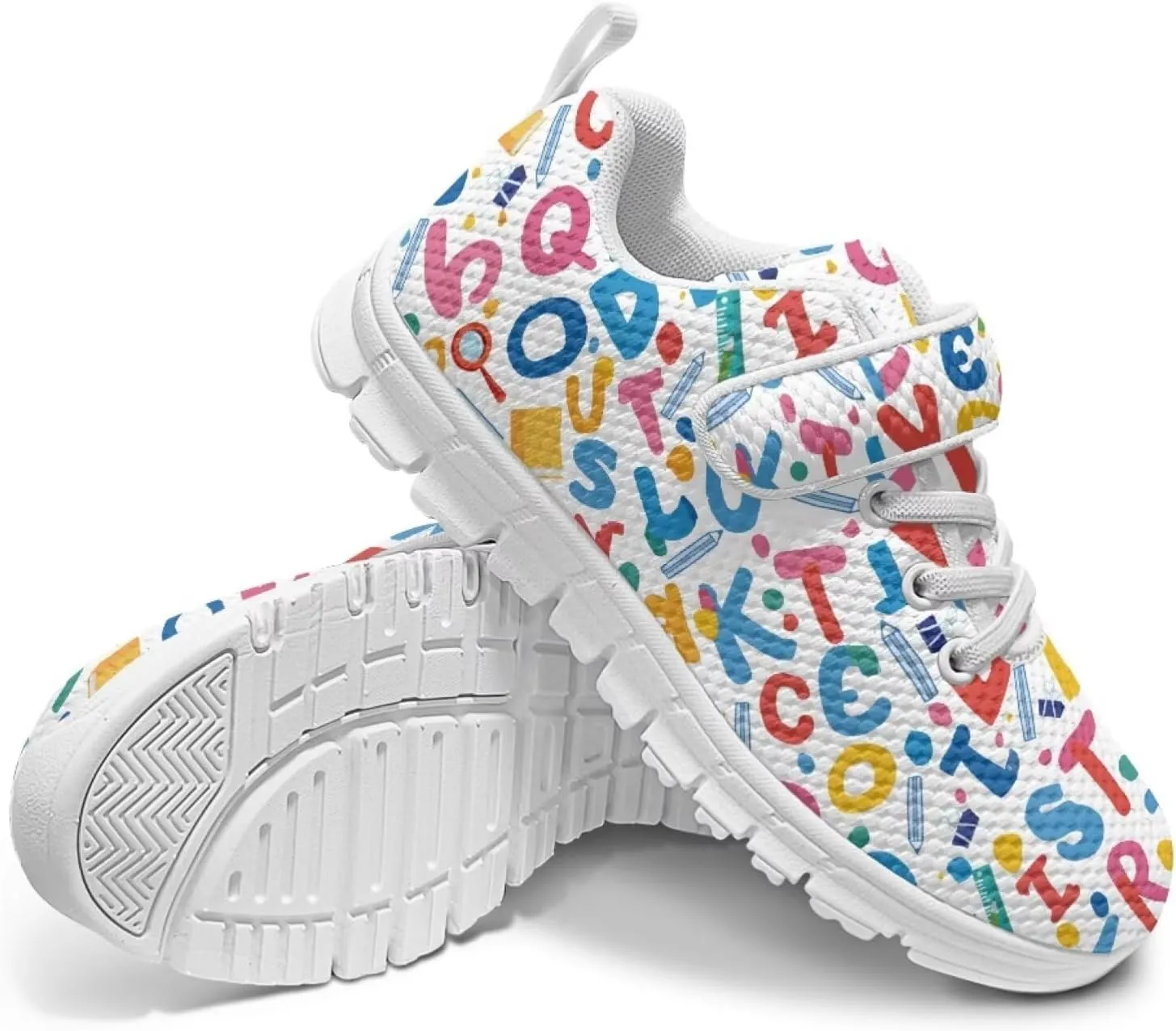Howilath Little Kid Sneakers One Strap Sports Shoes Sneakers for Boys Anti-Skid Running Tennis Shoes