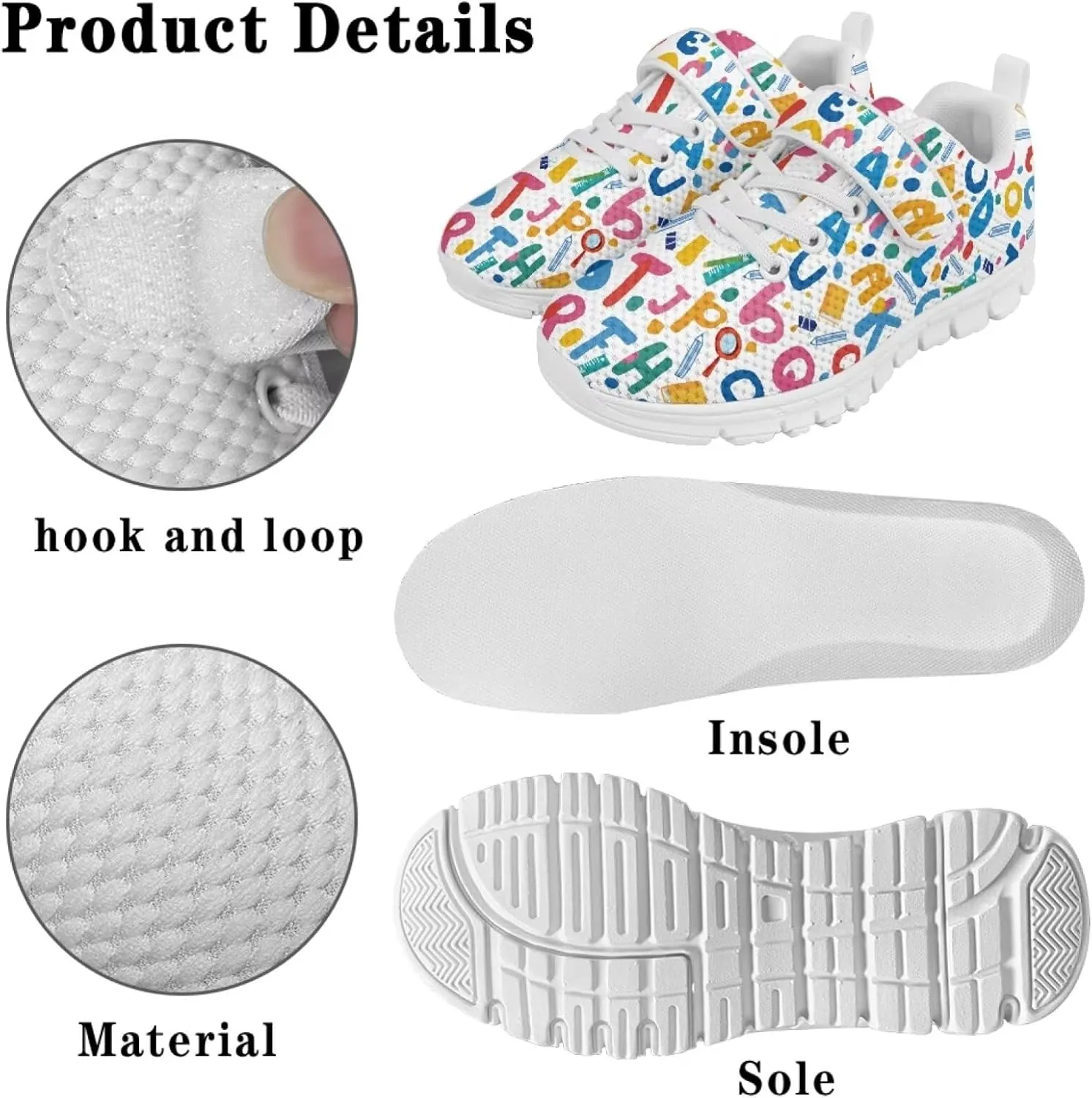 Howilath Little Kid Sneakers One Strap Sports Shoes Sneakers for Boys Anti-Skid Running Tennis Shoes