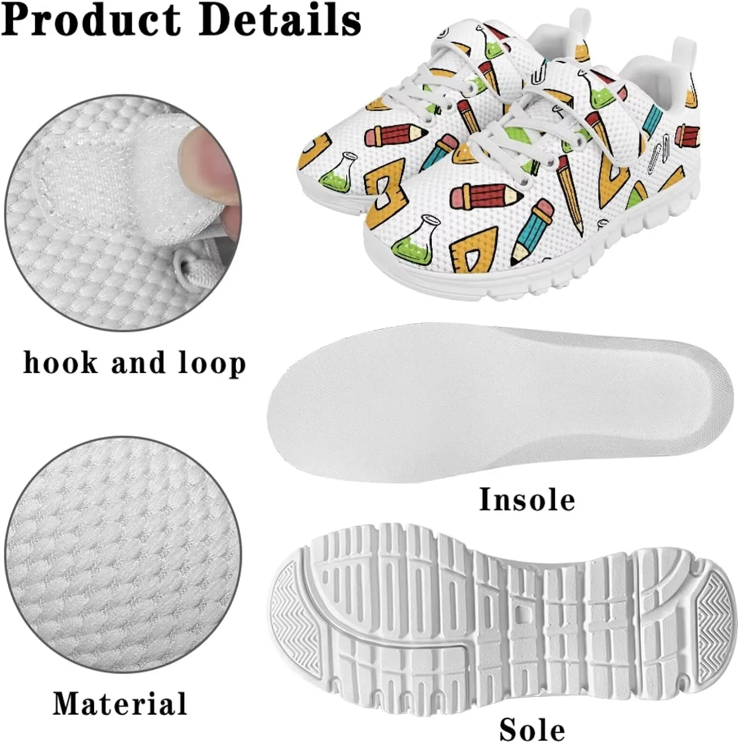 Howilath Little Kid Sneakers One Strap Sports Shoes Sneakers for Boys Anti-Skid Running Tennis Shoes