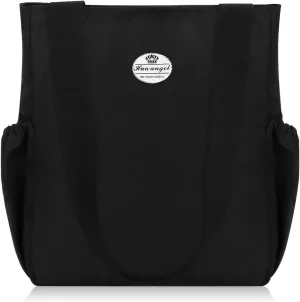 HUA ANGEL Floral Tote Bag - Casual Shoulder Bag Daily Tote Bag with Zipper Gym Travel Shopping Work Handbag for Women