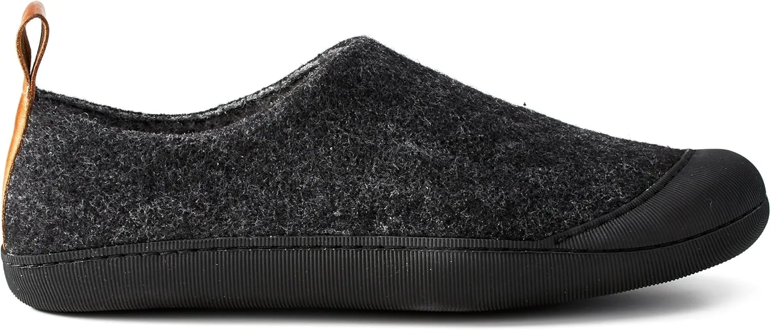 Huckberry Greys Men's Outdoor Slipper, Upper Wool Blend & Recycled Rubber Outsole, Reinforced Toe Box