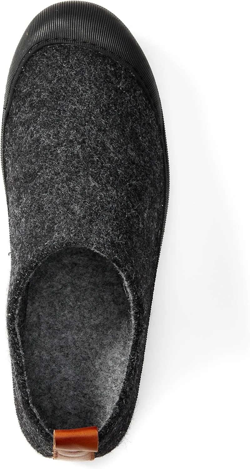 Huckberry Greys Men's Outdoor Slipper, Upper Wool Blend & Recycled Rubber Outsole, Reinforced Toe Box