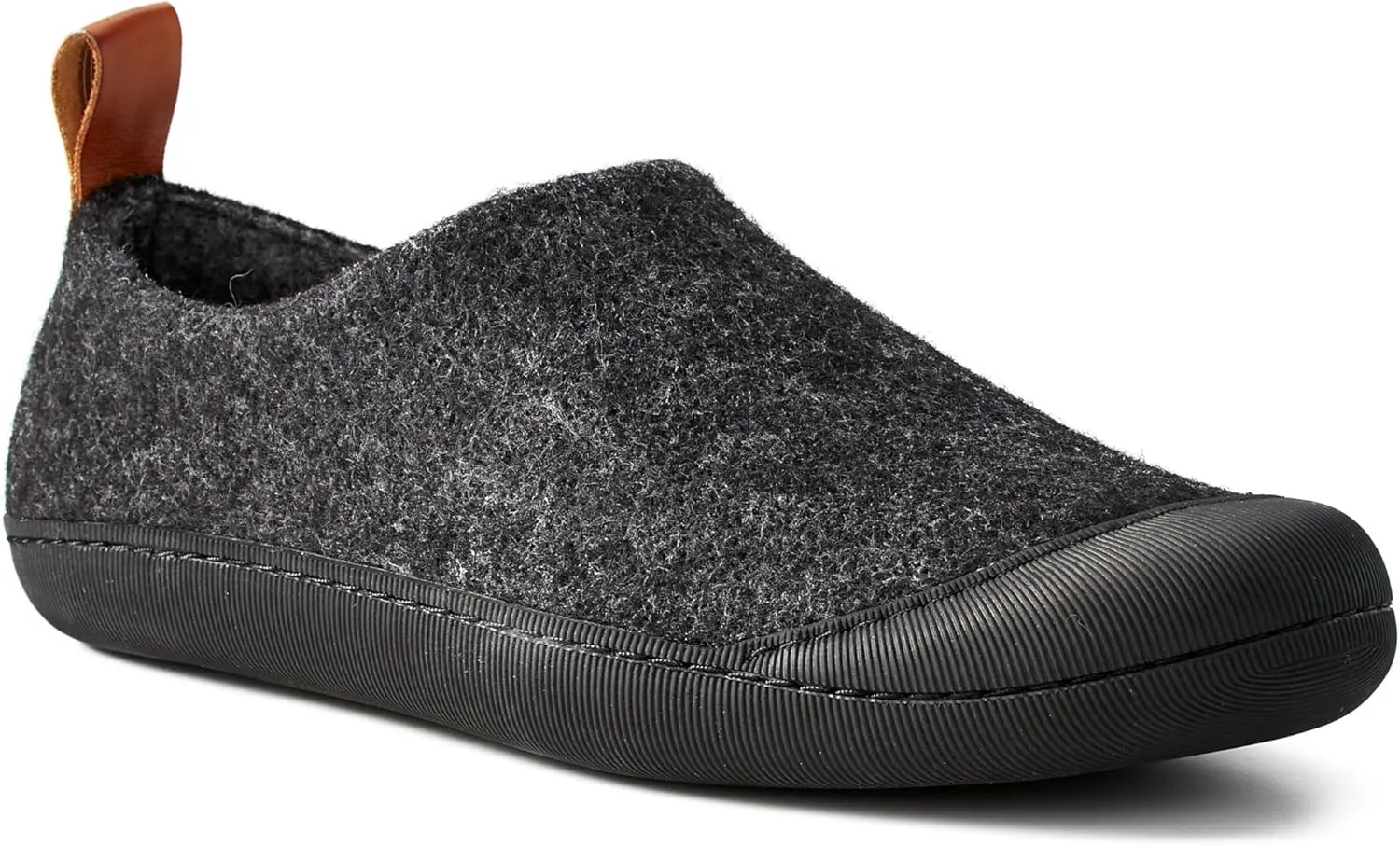 Huckberry Greys Men's Outdoor Slipper, Upper Wool Blend & Recycled Rubber Outsole, Reinforced Toe Box
