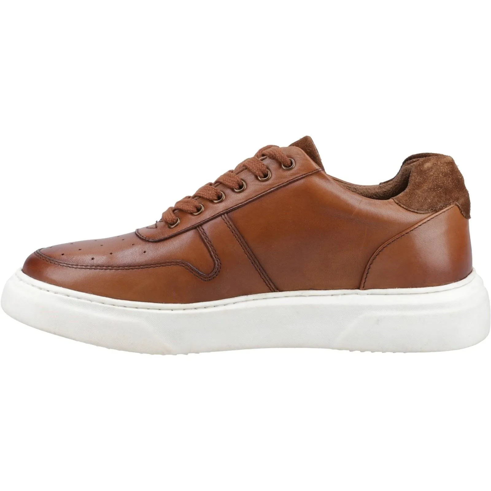 Hush Puppies Wyatt Leather Men's Tan Trainers
