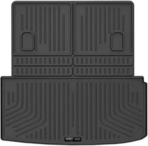 Husky Liners Weatherbeater Cargo Liner | Fits 2020-2025 Acura MDX (Fits to Back of 2nd Row - Folds Up &Down w/3rd Row) | 1-pc Black - 25181