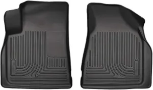 Husky Liners Weatherbeater Floor Mats | Fits 2008-2017 Buick Enclave; 2009-2017 Chevrolet Traverse; 2007-2017 GMC Acadia (2017 Ltd Only); 2007-2010 Saturn Outlook | Front Row, 2-pc Black - 18211