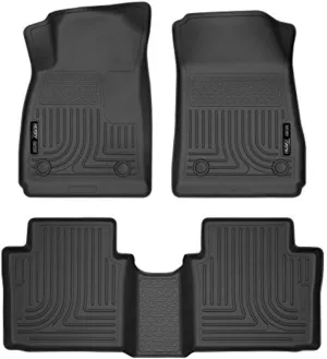 Husky Liners Weatherbeater Floor Mats | Fits 2014-2020 Chevrolet Impala | Front & 2nd Row, 3-pc Black - 99101