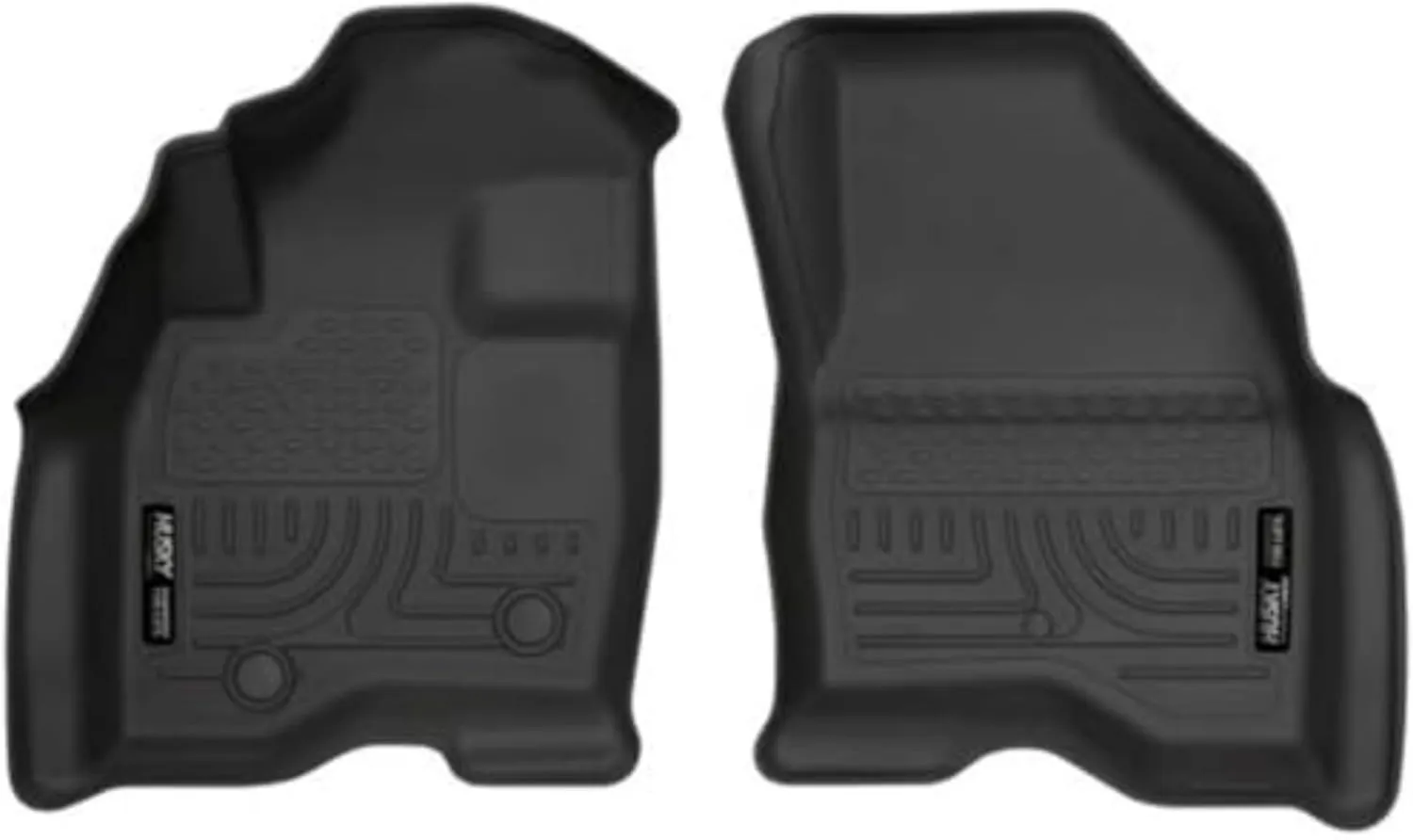 Husky Liners Weatherbeater Floor Mats | Fits 2015-2019 Ford Explorer | Front Row, 2-pc Black - 13761